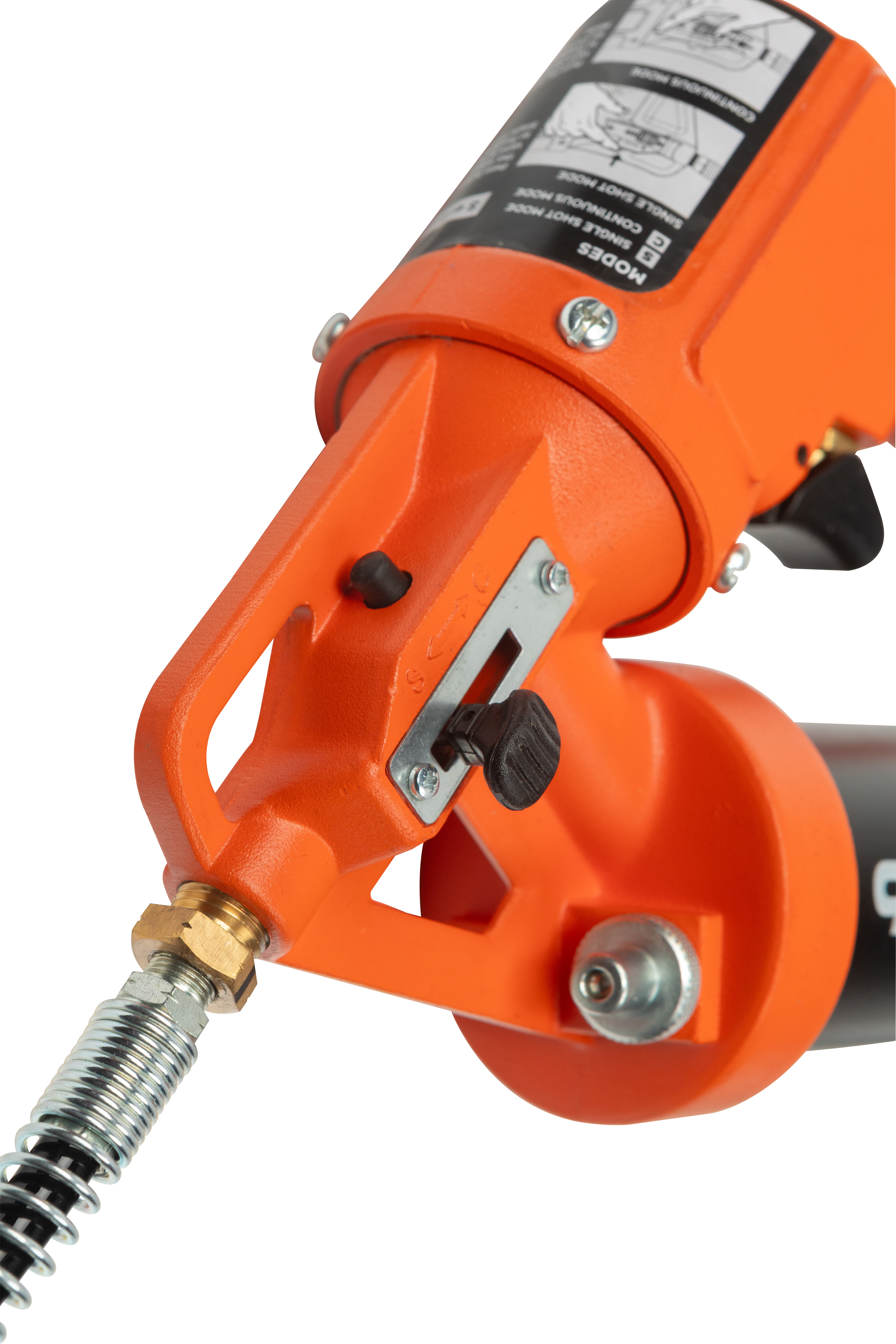 Двухрежимный пневматический шприц для смазки, 413 бар, 1/8" BSPT, гибкий шланг